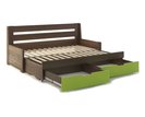 Rozkládací postel s úložným prostorem FLEXI B, lamino Rozkládací postel s úložným prostorem FLEXI B, lamino