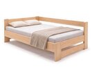 Rohová dřevěná postel MIVA, 140x200, masiv buk Rohová dřevěná postel MIVA, 140x200, masiv buk