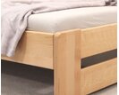 Rohová dřevěná postel MIVA, 140x200, masiv buk Rohová dřevěná postel MIVA, 140x200, masiv buk