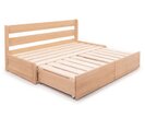 Rozkládací postel s úložným prostorem FLEXO - bez čel, masiv buk Rozkládací postel s úložným prostorem FLEXO - bez čel, masiv buk