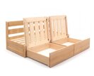 Rozkládací postel s úložným prostorem FLEXO - bez čel, masiv buk Rozkládací postel s úložným prostorem FLEXO - bez čel, masiv buk