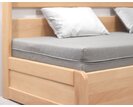 Rozkládací postel s úložným prostorem FLEXO - bez čel, masiv buk Rozkládací postel s úložným prostorem FLEXO - bez čel, masiv buk