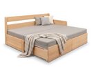 Rozkládací postel s úložným prostorem FLEXO - Pravá, masiv buk Rozkládací postel s úložným prostorem FLEXO - Pravá, masiv buk
