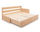 Rozkládací postel s úložným prostorem FLEXO - Pravá, masiv buk Rozkládací postel s úložným prostorem FLEXO - Pravá, masiv buk