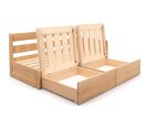 Rozkládací postel s úložným prostorem FLEXO - Pravá, masiv buk Rozkládací postel s úložným prostorem FLEXO - Pravá, masiv buk