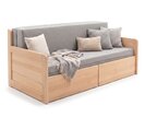 Rozkládací postel s úložným prostorem FLEXO - Pravá, masiv buk Rozkládací postel s úložným prostorem FLEXO - Pravá, masiv buk