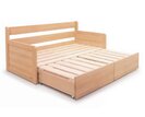 Rozkládací postel s úložným prostorem FLEXO - Pravá, masiv buk Rozkládací postel s úložným prostorem FLEXO - Pravá, masiv buk
