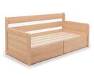 Rozkládací postel s úložným prostorem FLEXO - Pravá, masiv buk Rozkládací postel s úložným prostorem FLEXO - Pravá, masiv buk
