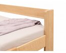 Zvýšená postel jednolůžko MIVA s bočním čelem 120x200, masiv buk Zvýšená postel jednolůžko MIVA s bočním čelem 120x200, masiv buk
