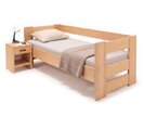 Zvýšená postel jednolůžko MIVA s čely, 120x200, masiv buk Zvýšená postel jednolůžko MIVA s čely, 120x200, masiv buk