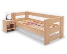 Zvýšená postel jednolůžko MIVA s čely, 120x200, masiv buk Zvýšená postel jednolůžko MIVA s čely, 120x200, masiv buk