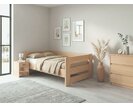 Zvýšená postel jednolůžko MIVA s čely, 120x200, masiv buk Zvýšená postel jednolůžko MIVA s čely, 120x200, masiv buk