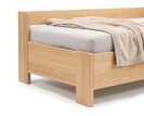 Zvýšená buková postel s roštem MIVA s bočním čelem, 120x200 Zvýšená buková postel s roštem MIVA s bočním čelem, 120x200