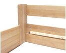 Zvýšená buková postel s roštem MIVA s bočním čelem, 120x200 Zvýšená buková postel s roštem MIVA s bočním čelem, 120x200