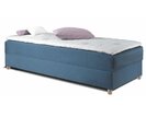 Postel boxspring s úložným prostorem NOVO, 90x200, krémově šedá - pohled č. 2