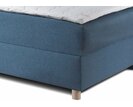 Postel boxspring s úložným prostorem NOVO, 90x200, krémově šedá - pohled č. 4