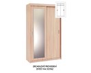 Šatní skříň s posuvnými dveřmi EVITA 12, šířka 120 cm Šatní skříň s posuvnými dveřmi EVITA 12, šířka 120 cm