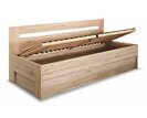 Zvýšená postel s úložným prostorem Erika s dlouhým čelem, 120x200cm  Zvýšená postel s úložným prostorem Erika s dlouhým čelem, 120x200cm