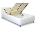 Zvýšená čalouněná postel s úložným prostorem Lyoneta, 140x200, bílá Zvýšená čalouněná postel s úložným prostorem Lyoneta, 140x200, bílá