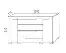 Komoda kombinovaná F152 Komoda kombinovaná F152