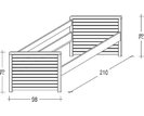 Postel z masivu Thomas  II. 311B, 90x200, masiv buk cink Postel z masivu Thomas  II. 311B, 90x200, masiv buk cink