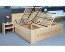Zvýšená postel s úložným prostorem Dan, 160x200, 180x200, masiv buk Zvýšená postel s úložným prostorem Dan, 160x200, 180x200, masiv buk