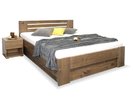 Zvýšená postel dvoulůžko s úložným prostorem ROSA, masiv smrk Zvýšená postel dvoulůžko s úložným prostorem ROSA, masiv smrk