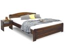 Postel dvoulůžko LADA, masiv borovice, moření ořech, 180x200cm Postel dvoulůžko LADA, masiv borovice, moření ořech, 180x200cm