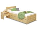 Postel jednolůžko s úložným prostorem Hanka , 90x210cm, masiv borovice  Postel jednolůžko s úložným prostorem Hanka , 90x210cm, masiv borovice