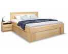 Dřevěná postel s rošty a úložným prostorem Valerian, masiv buk Dřevěná postel s rošty a úložným prostorem Valerian, masiv buk