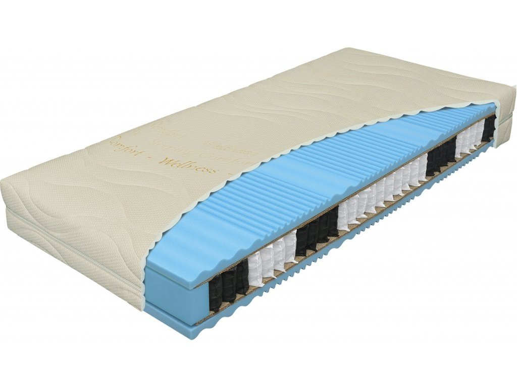 Tvrdá matrace PRIMATOR BIO-EX, taštičková matrace, 22cm, 180x200cm, 110kg