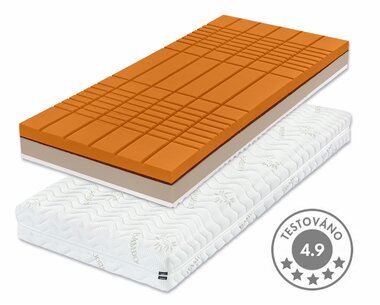 Tvrdší zdravotní matrace LEONIDAS, 18cm, 120x200cm, 150kg, kokos Tvrdší zdravotní matrace LEONIDAS, 18cm, 120x200cm, 150kg, kokos