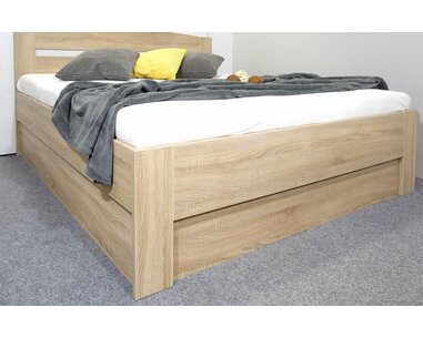 Postel s úložným prostorem Maria, boční výklop, 140x210 Postel s úložným prostorem Maria, boční výklop, 140x210