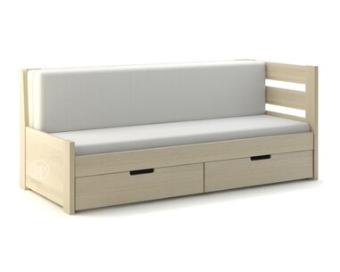 Rozkládací postel s úložným prostorem FLEXI A, pravá, lamino Rozkládací postel s úložným prostorem FLEXI A, pravá, lamino