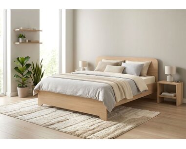 Manželská postel z lamina OTO Manželská postel z lamina OTO