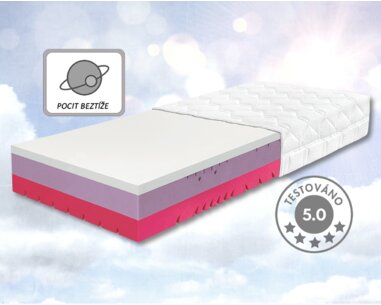 Prémiová tvrdší ortopedická matrace GRAVITY Hard, 25cm, 180x200cm, 150kg, studená pěna  Prémiová tvrdší ortopedická matrace GRAVITY Hard, 25cm, 180x200cm, 150kg, studená pěna