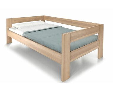 Zvýšená postel jednolůžko ELA - S ČELY, 140x200, masiv buk Zvýšená postel jednolůžko ELA - S ČELY, 140x200, masiv buk
