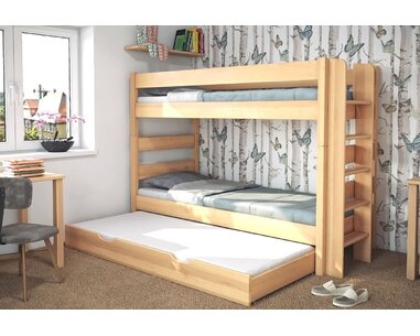 Poschoďová postel pro 2 děti JUNIOR 3, PRAVÁ, Poschoďová postel pro 2 děti JUNIOR 3, PRAVÁ,