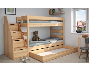 Detail - postel se schody JUNIOR 4 Detail - postel se schody JUNIOR 4