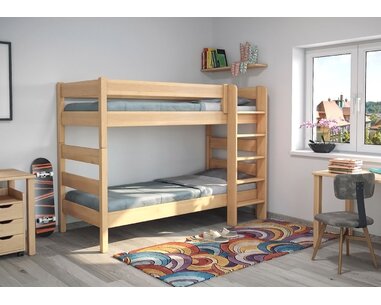Patrová postel pro 2 děti JUNIOR 1, masiv buk Patrová postel pro 2 děti JUNIOR 1, masiv buk
