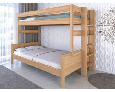 Poschoďová postel třílůžko JUNIOR, 120x200, PRAVÁ Poschoďová postel třílůžko JUNIOR, 120x200, PRAVÁ