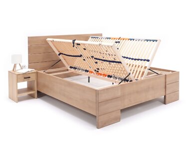 Vysoká dřevěná postel s úložným prostorem Diplomat Vysoká dřevěná postel s úložným prostorem Diplomat