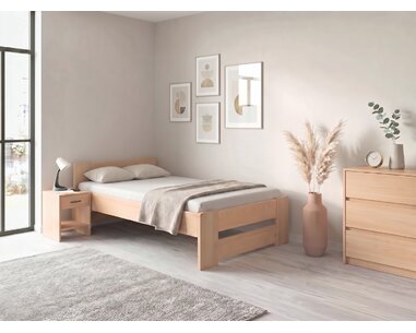 Zvýšená postel jednolůžko MIVA, 120x200, masiv buk Zvýšená postel jednolůžko MIVA, 120x200, masiv buk