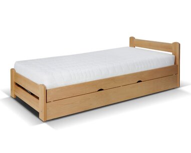 Postel s vyklápěcím roštem Relaxin 90x200, masiv buk Postel s vyklápěcím roštem Relaxin 90x200, masiv buk