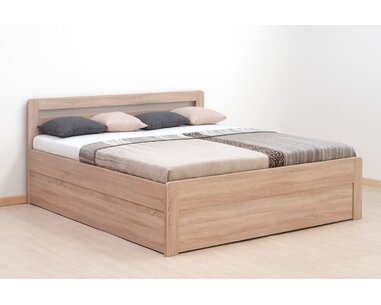 Postel s úložným prostorem MARIKA-oblá, lamino, 160x200, 180x200 cm, boční výklop Postel s úložným prostorem MARIKA-oblá, lamino, 160x200, 180x200 cm, boční výklop