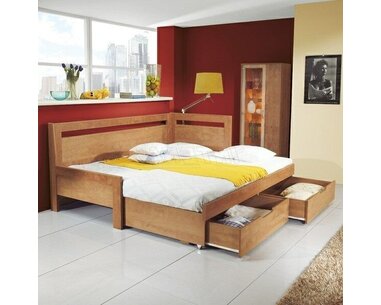 Rozkládací postel s úložným prostorem TANDEM KLASIK pravá Rozkládací postel s úložným prostorem TANDEM KLASIK pravá