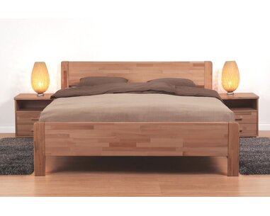 Postel Sofi - oblá, 160x200, 180x200, masiv buk cink jádrový Postel Sofi - oblá, 160x200, 180x200, masiv buk cink jádrový