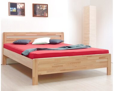 Zvýšená postel z masivu Karlo-oblé, masiv buk cink Zvýšená postel z masivu Karlo-oblé, masiv buk cink