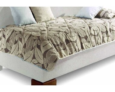 Čalouněná postel s úložným prostorem Quatro, dlouhé čelo Čalouněná postel s úložným prostorem Quatro, dlouhé čelo