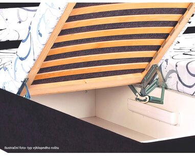 Zvýšená čalouněná postel s úložným prostorem Aleš Zvýšená čalouněná postel s úložným prostorem Aleš